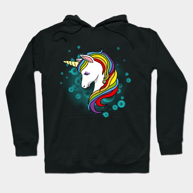 Colorful Unicorn Hoodie by mounier